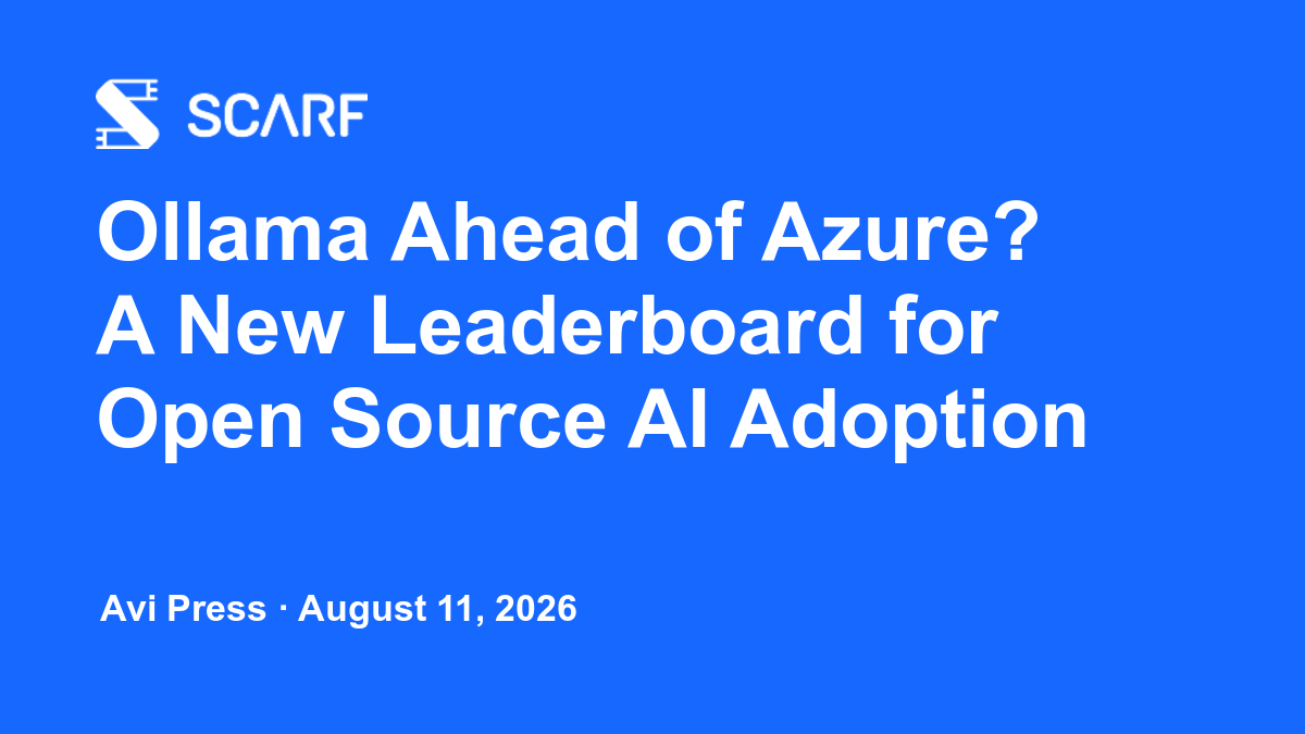 Ollama Ahead of Azure? A New Leaderboard for Open Source AI Adoption